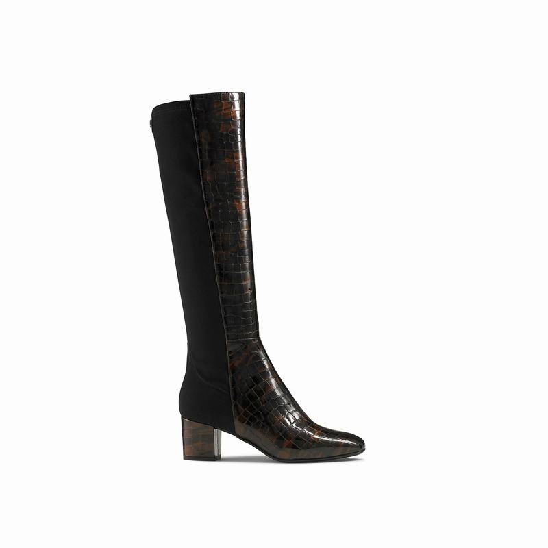 Russell & Bromley Trinni Classic Stretch Boots Women's Brown [AKQ8020HY]